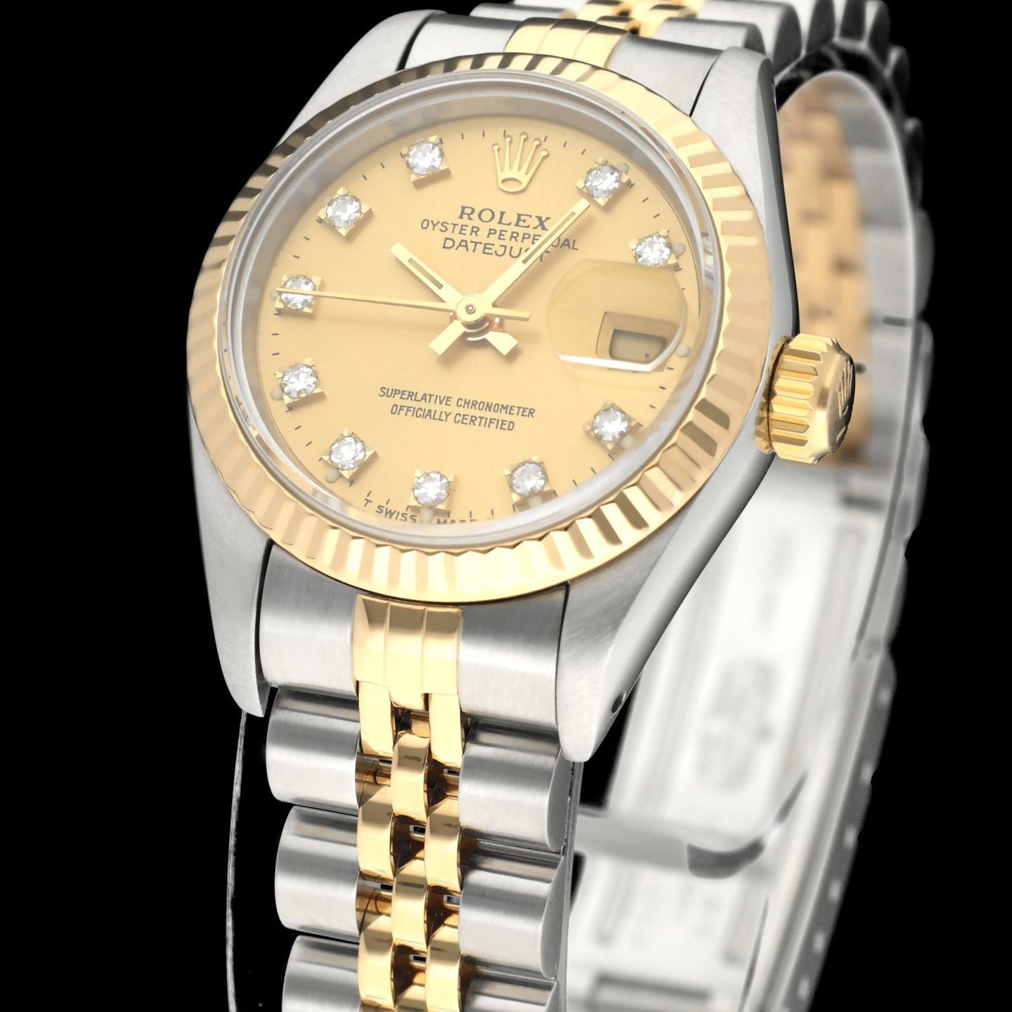 Rolex Lady-Datejust 69173G (1991) - 26 mm Gold/Steel case (7/8)