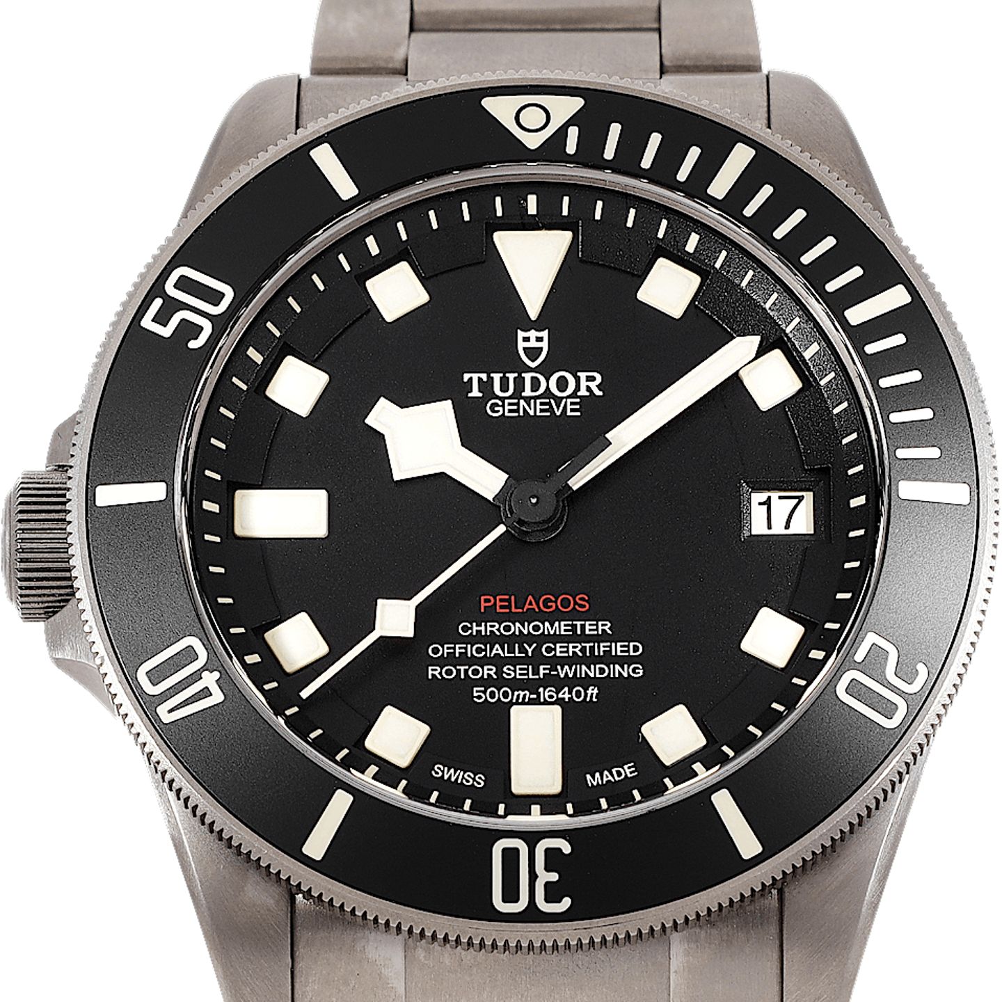 Tudor Pelagos 25610TNL (2017) - Black dial 42 mm Titanium case (1/5)