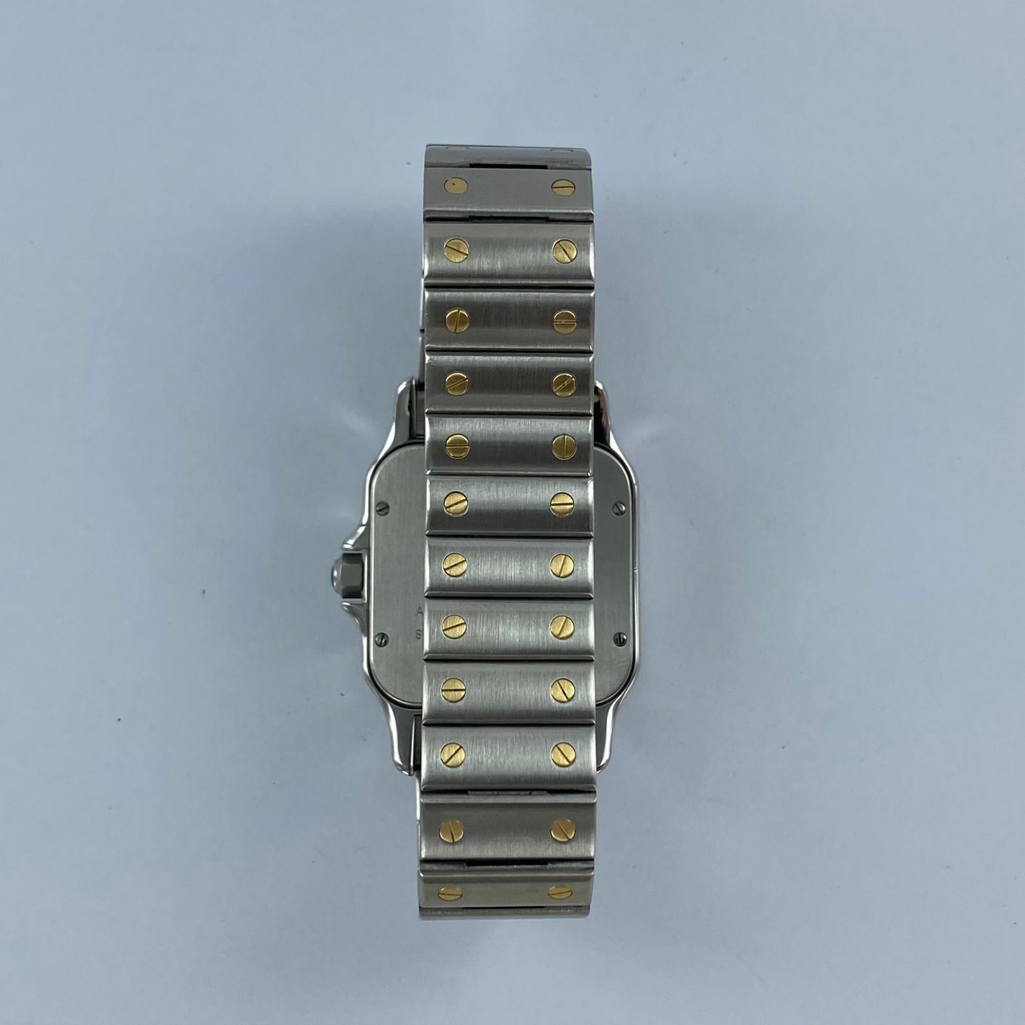 Cartier Santos Galbée 2823 (Unknown (random serial)) - White dial 32 mm Gold/Steel case (7/7)