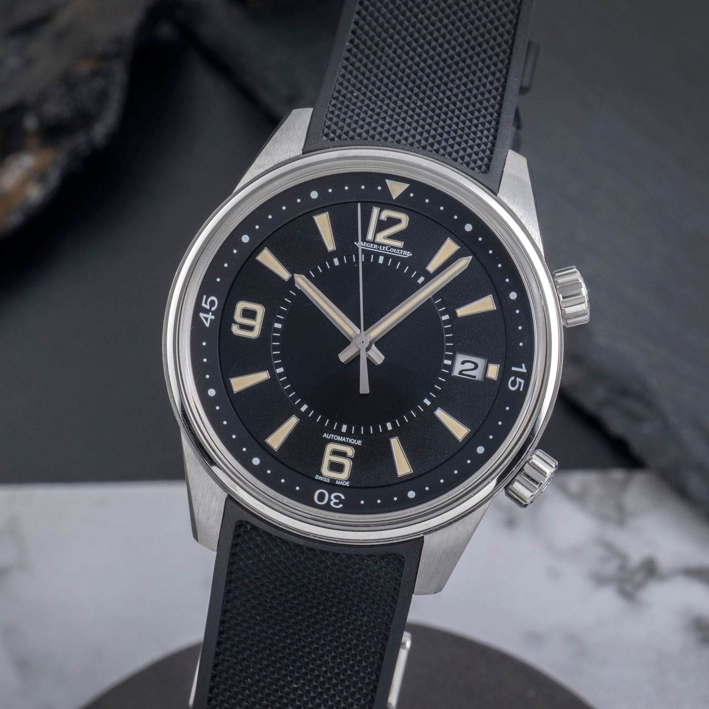 Jaeger-LeCoultre Polaris Q9068670 (Onbekend (willekeurig serienummer)) - Zwart wijzerplaat 41mm Staal (3/8)