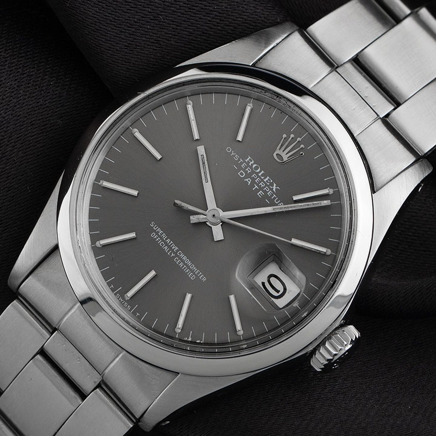 Rolex Oyster Perpetual Date 1500 (1970) - 34mm Staal (3/8)