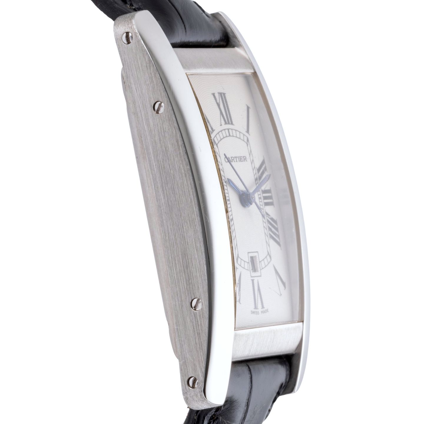 Cartier Tank Américaine W2603656 (2000) - Silver dial White Gold case (7/8)