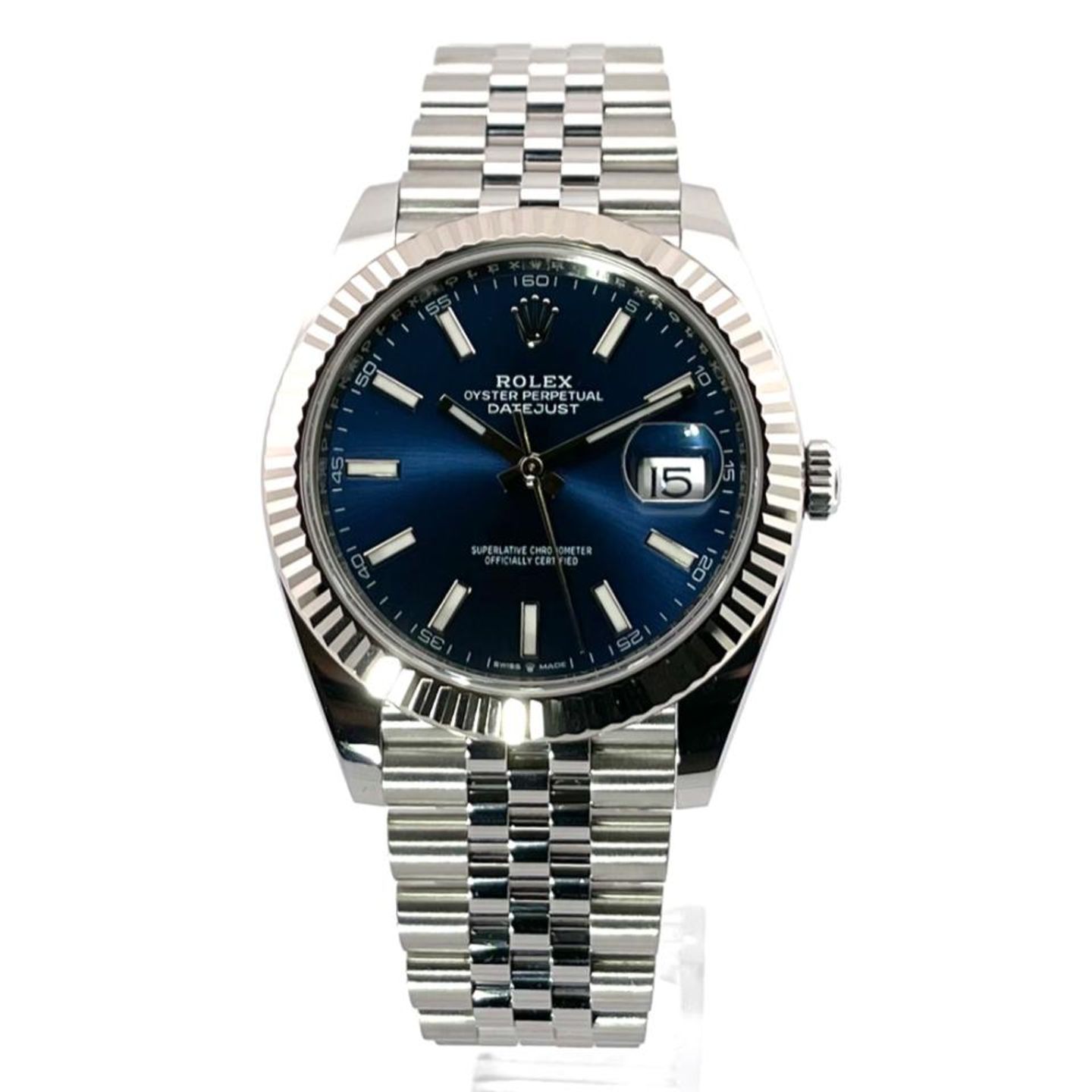 Rolex Datejust 41 126334 (2023) - Blue dial 41 mm Steel case (2/8)