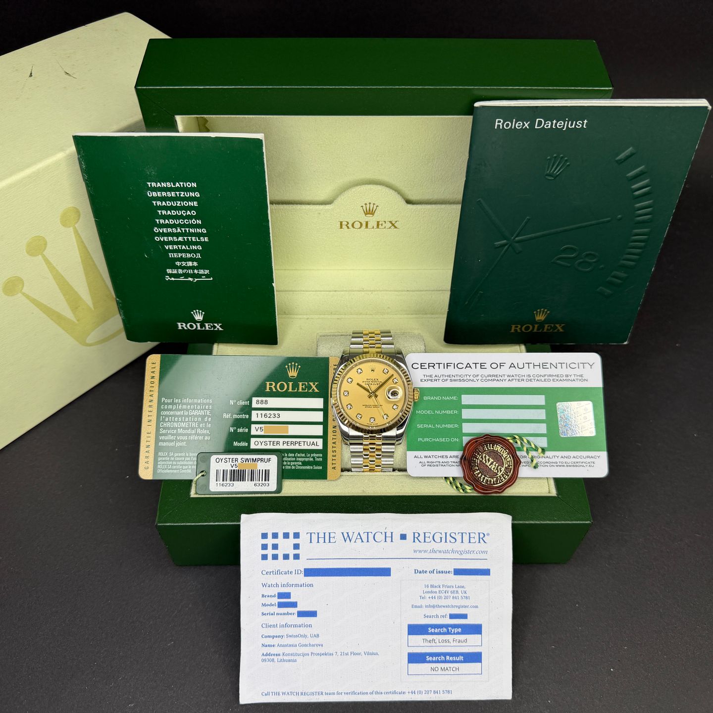 Rolex Datejust 36 116233 (2009) - Champagne dial 36 mm Gold/Steel case (3/8)