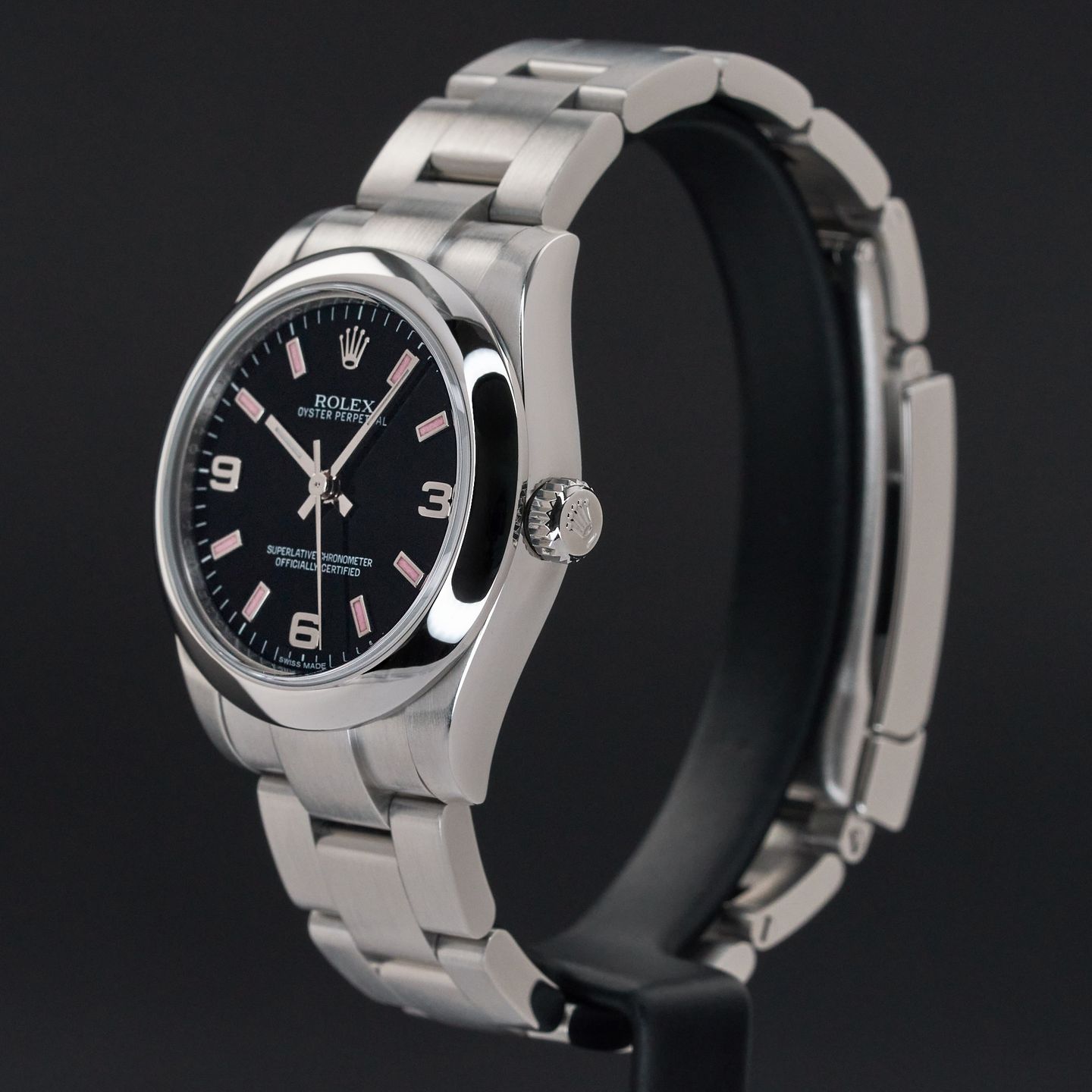 Rolex Oyster Perpetual 31 177200 (2010) - Zwart wijzerplaat 31mm Staal (4/8)