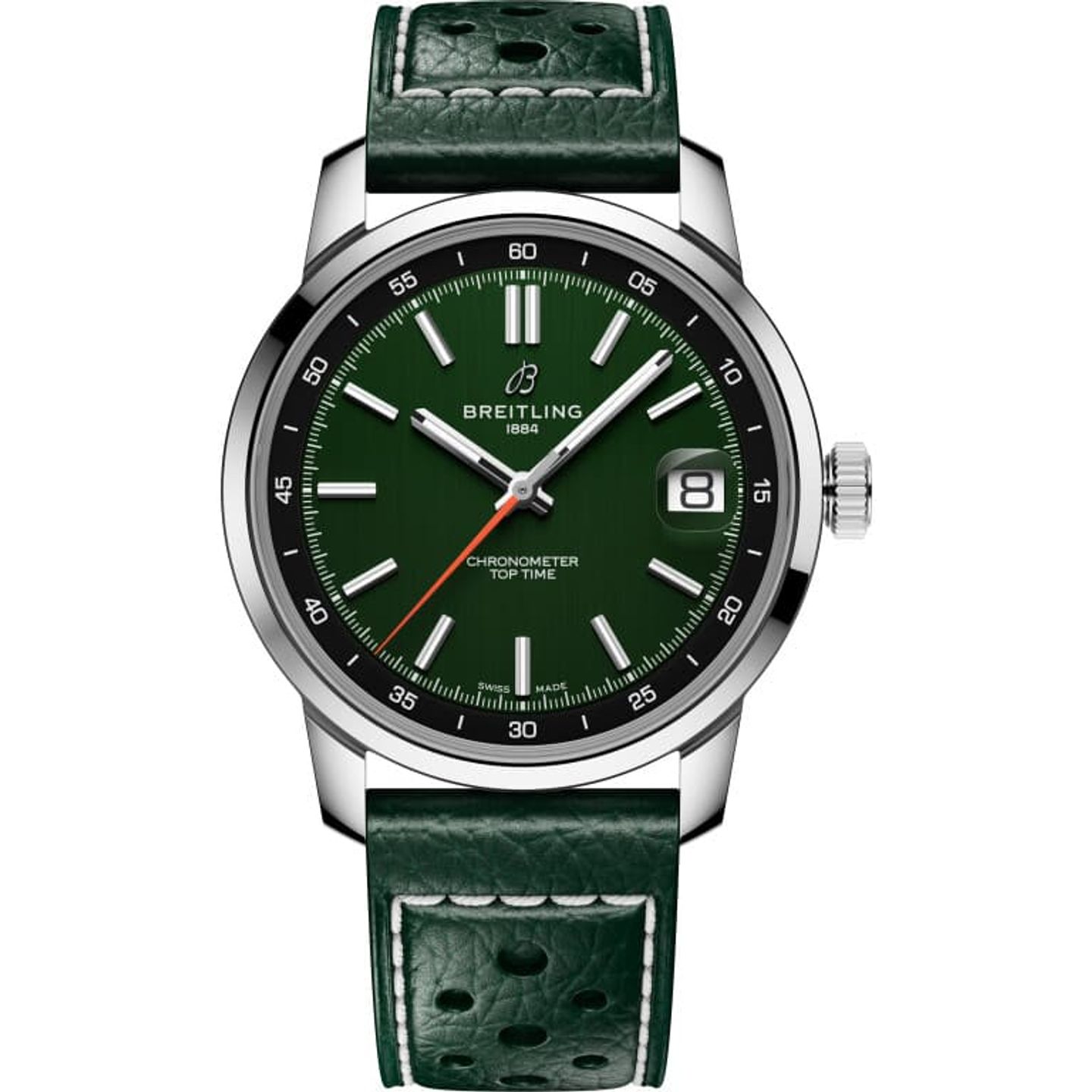 Breitling Top Time AB3113171L1X1 (2025) - Green dial 38 mm Steel case (1/1)