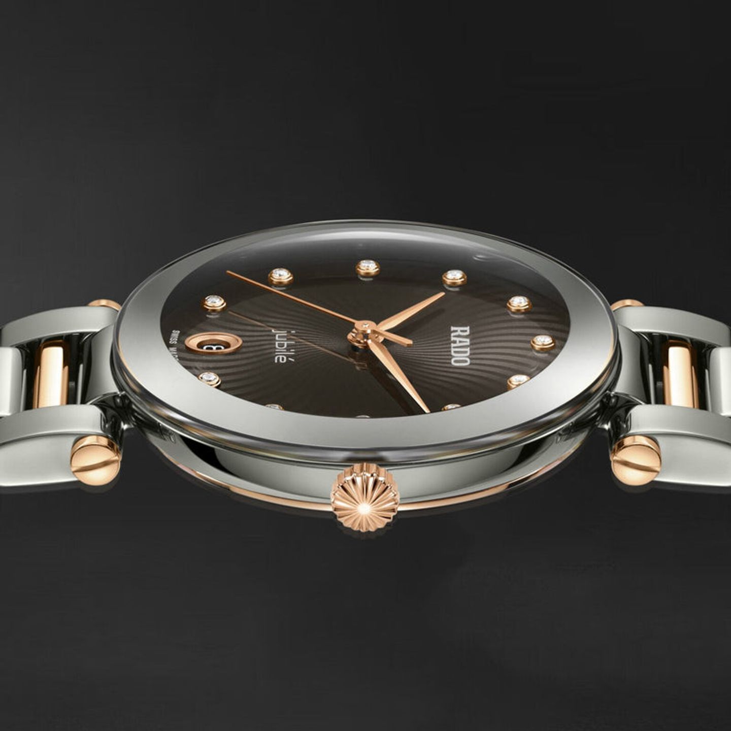 Rado Coupole R22241703 (2026) - Grey dial 31 mm Ceramic case (3/4)