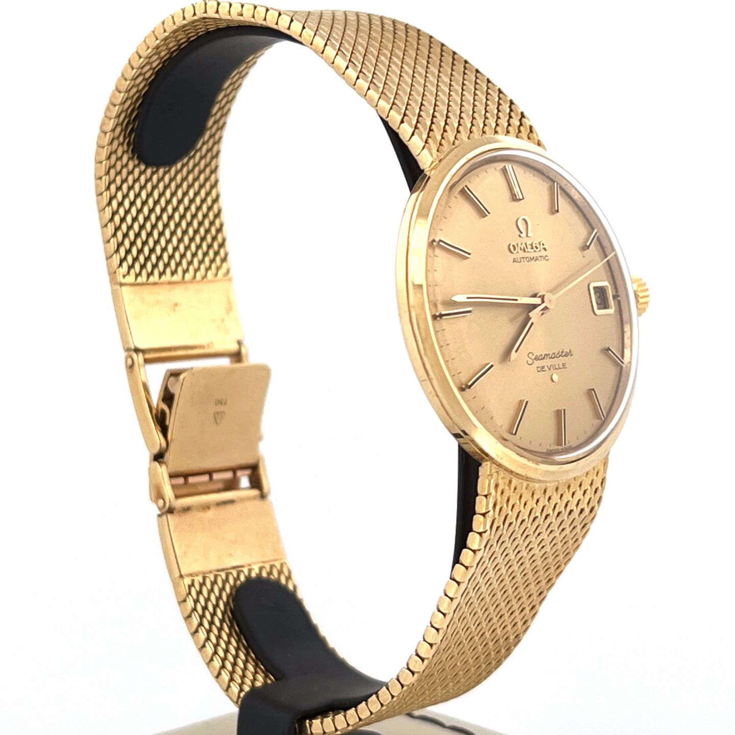 Omega Seamaster DeVille 22.760.160 (1965) - Champagne dial 34 mm Yellow Gold case (2/4)