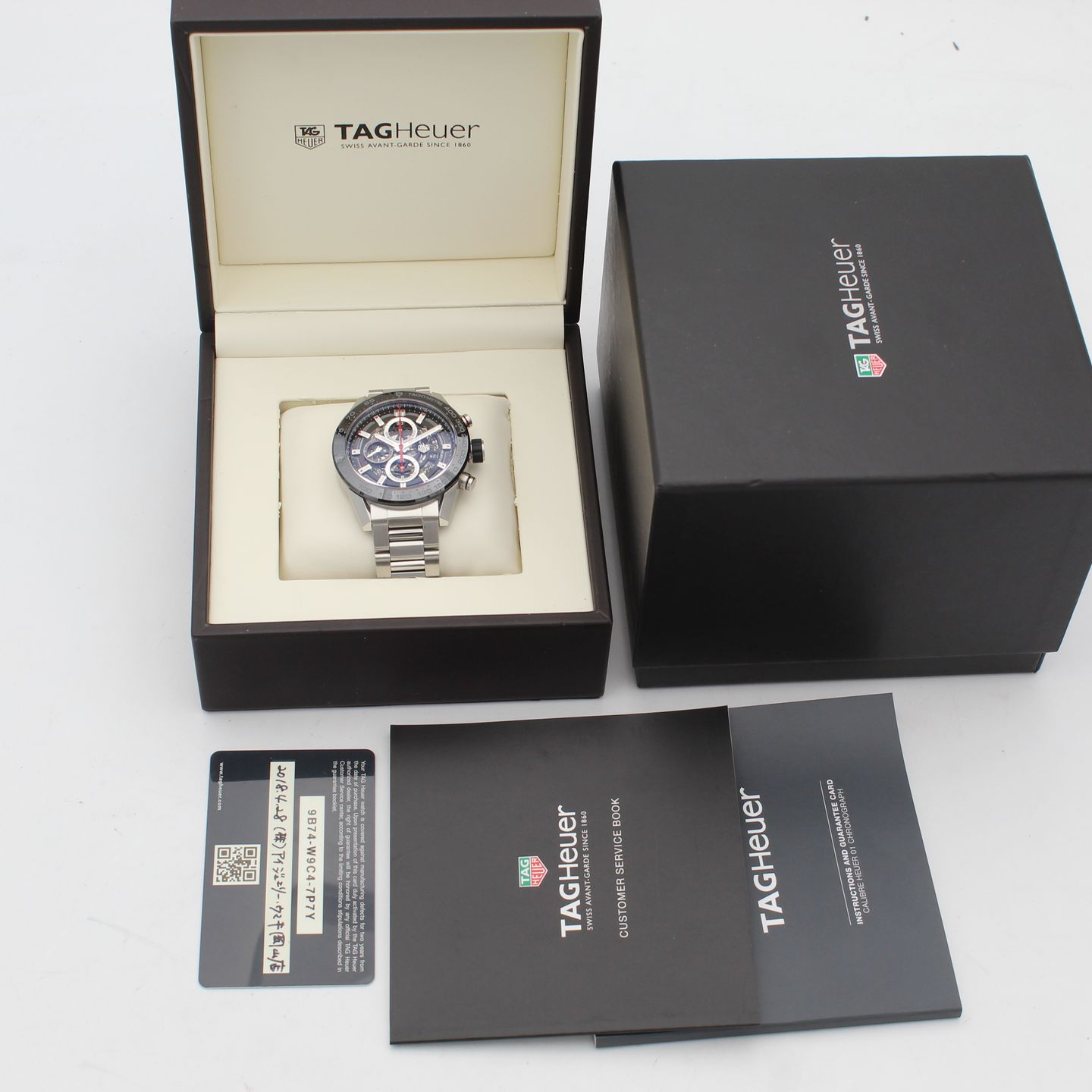 TAG Heuer Carrera Calibre HEUER 01 CAR2A1W.BA0703 (2018) - Transparent dial 43 mm Steel case (8/8)