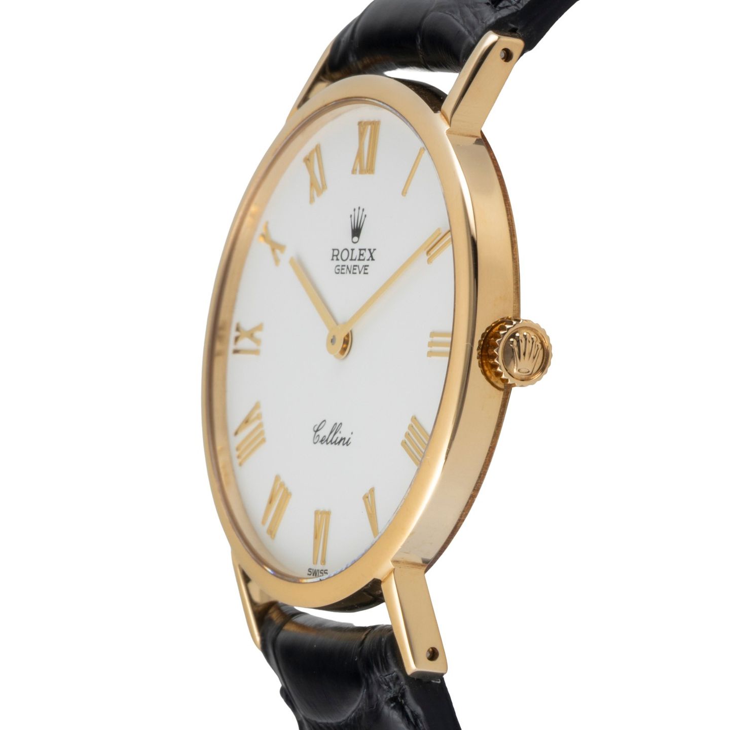 Rolex Cellini 5112 (1990) - White dial 32 mm Yellow Gold case (6/8)
