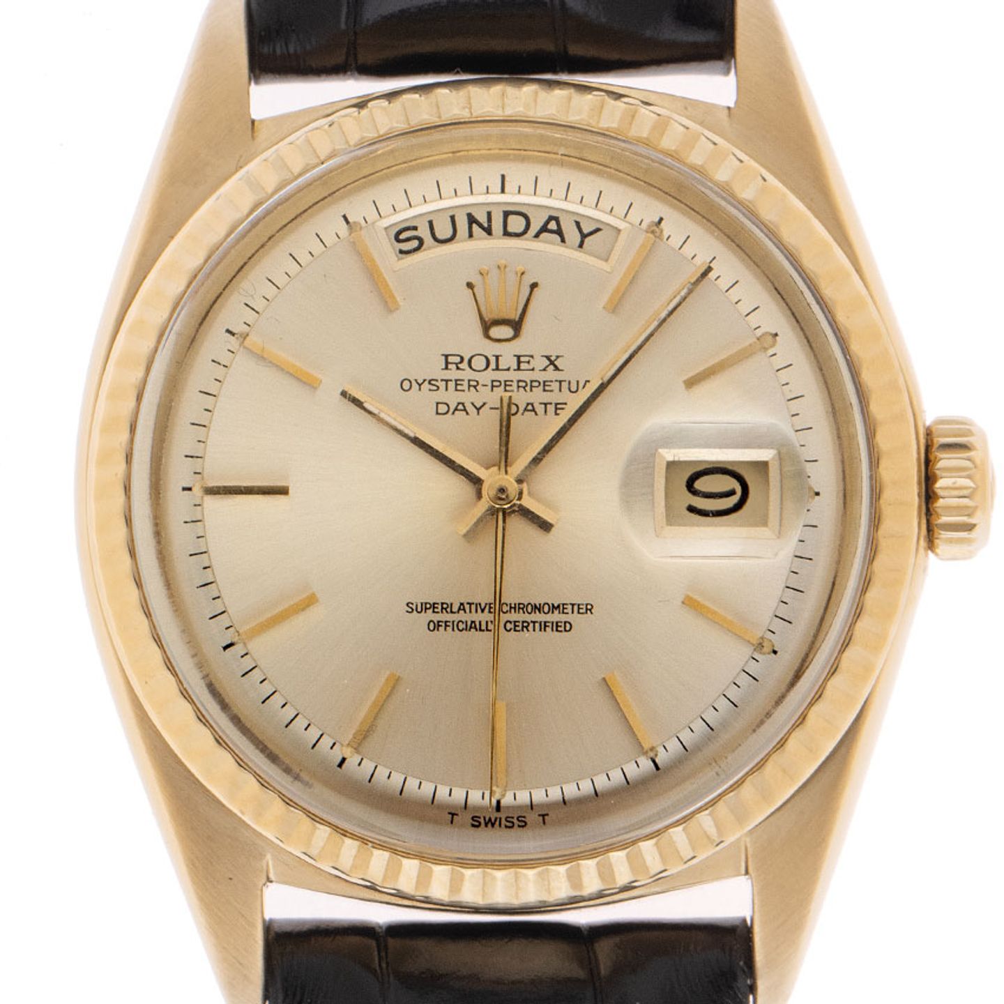 Rolex Day-Date 1803 (1972) - Champagne wijzerplaat 36mm Geelgoud (1/8)
