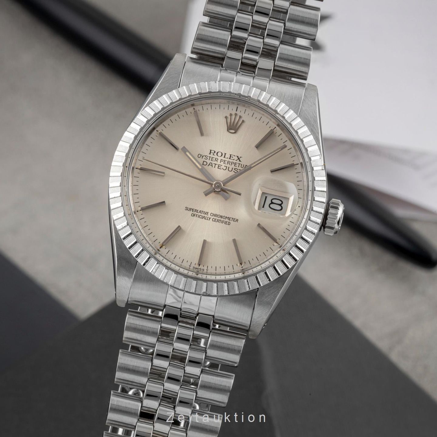 Rolex Datejust 36 16030 (1984) - Silver dial 36 mm Steel case (1/8)