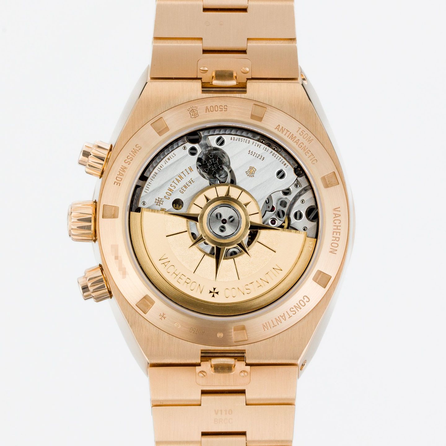 Vacheron Constantin Overseas Chronograph 5500V/000R-B074 (2022) - Silver dial 43 mm Rose Gold case (5/8)