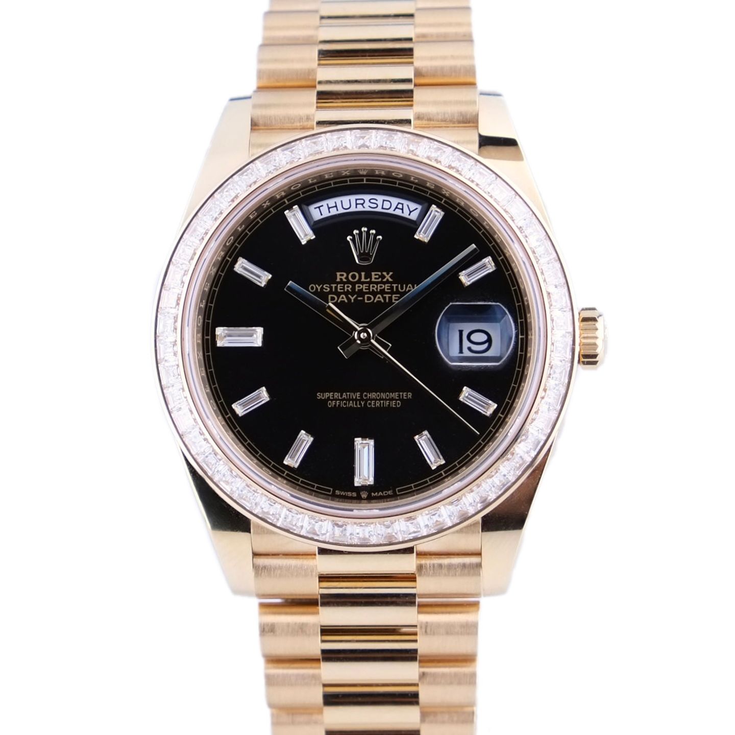 Rolex Day-Date 40 228398TBR (2023) - Black dial 40 mm Yellow Gold case (1/1)