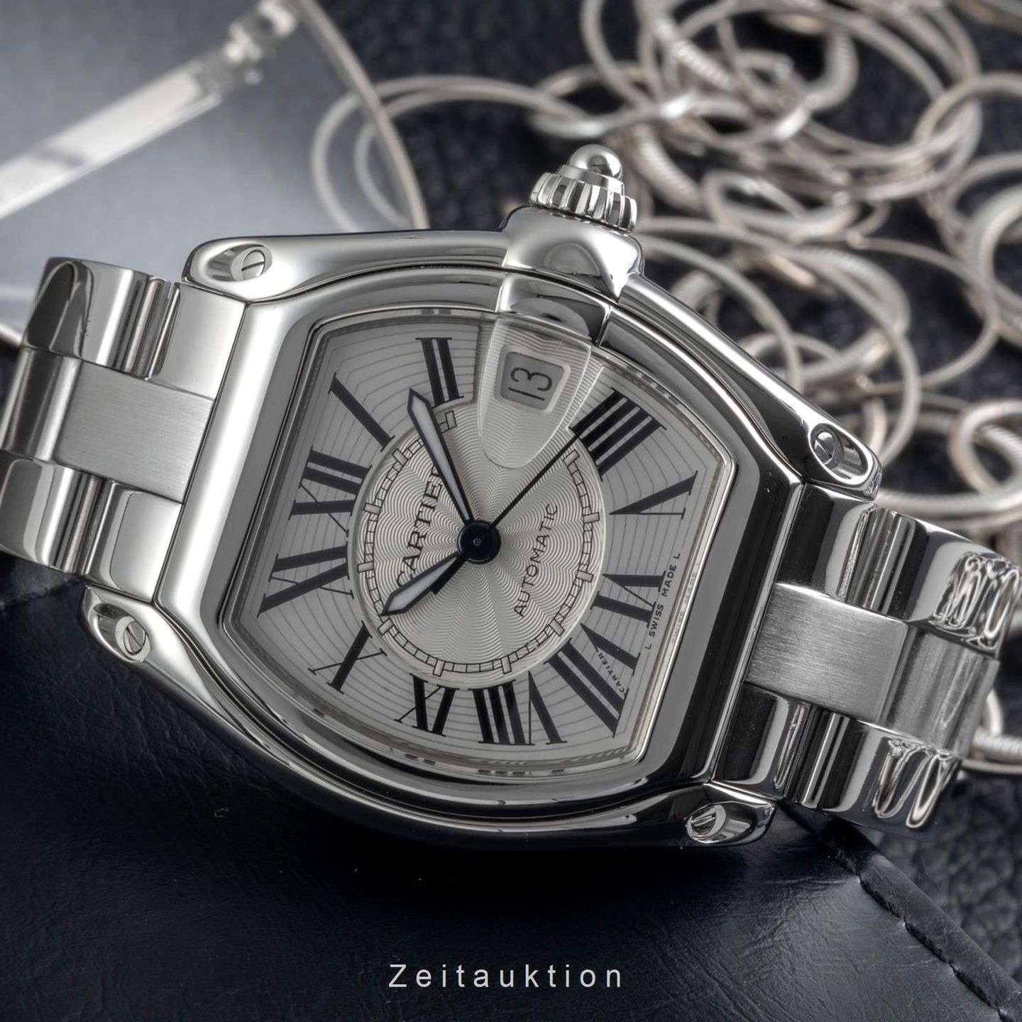 Cartier Roadster W62025V3 (2005) - 38mm Staal (2/8)