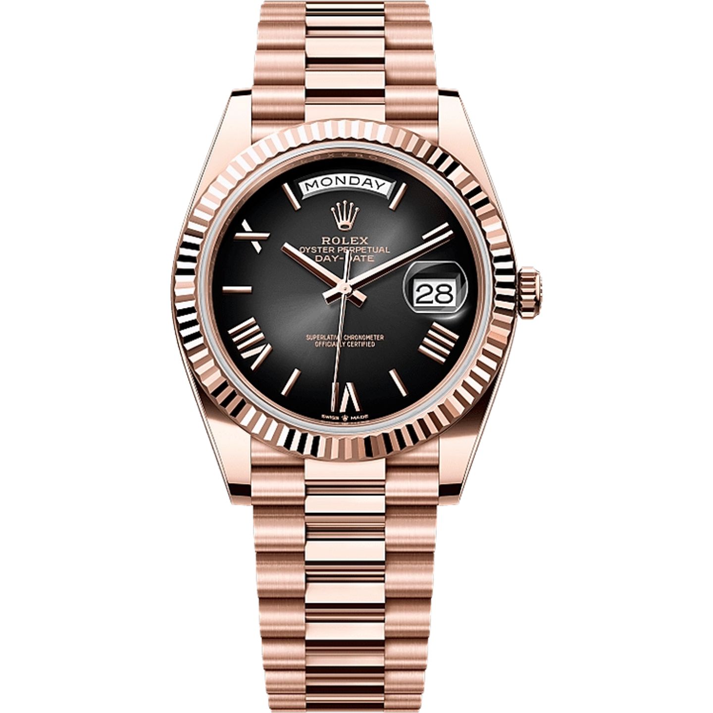 Rolex Day-Date 40 228235 (2025) - Grijs wijzerplaat 40mm Roségoud (1/1)