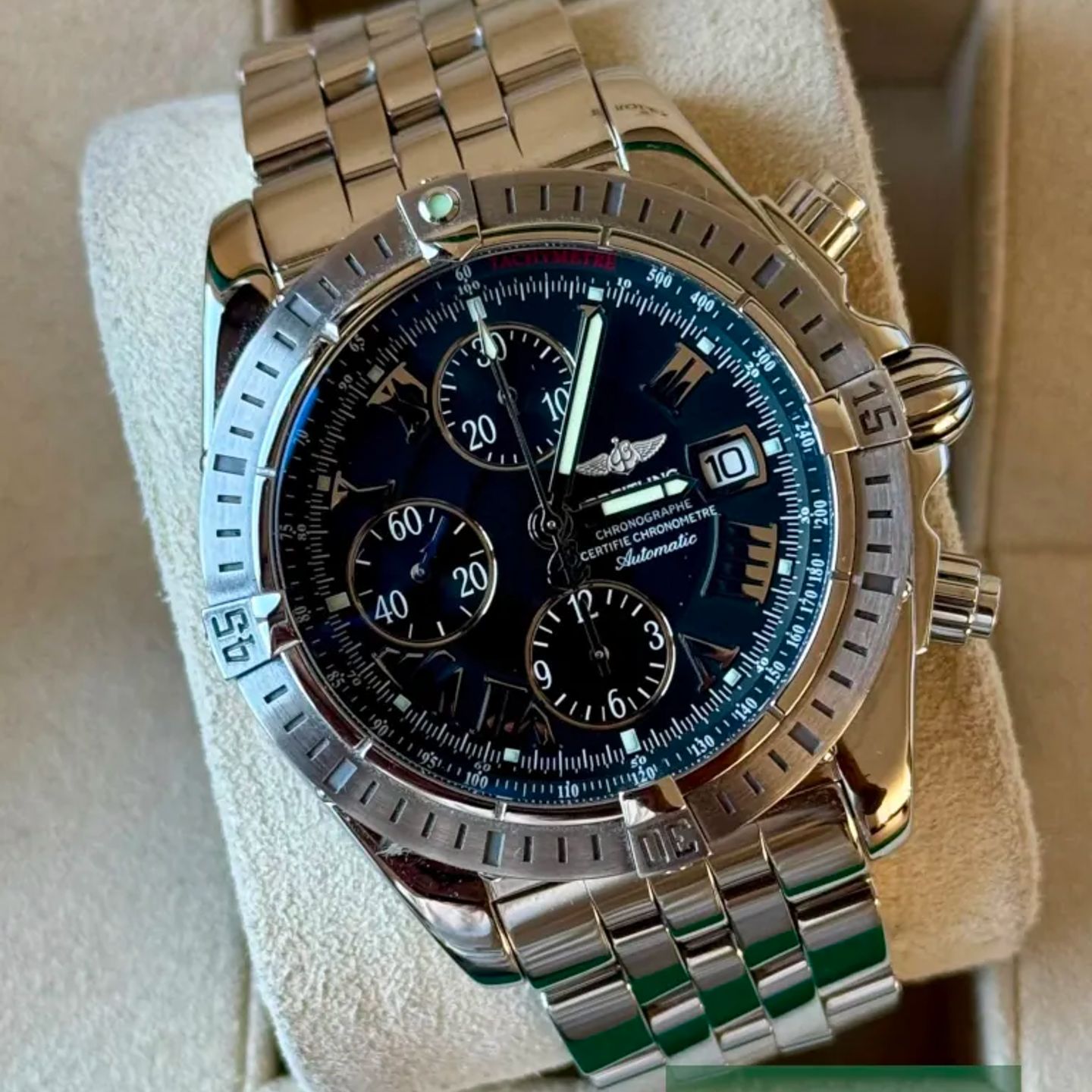 Breitling Chronomat Evolution A13356 (2011) - Black dial 44 mm Steel case (1/7)