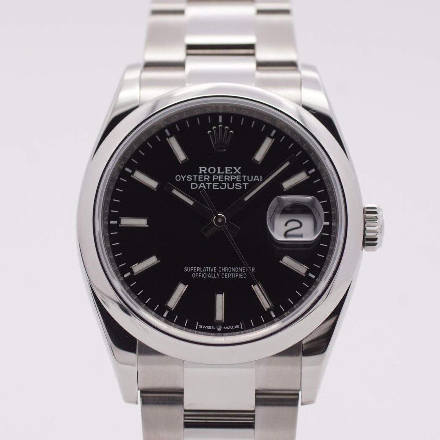 Rolex Datejust 36 126200 (2019) - Zwart wijzerplaat 36mm Staal (2/8)