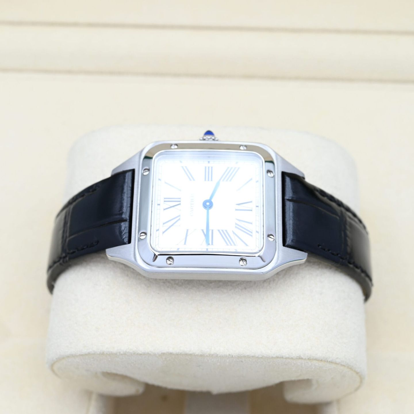 Cartier Santos Dumont WSSA0023 (2025) - Silver dial 28 mm Steel case (3/8)