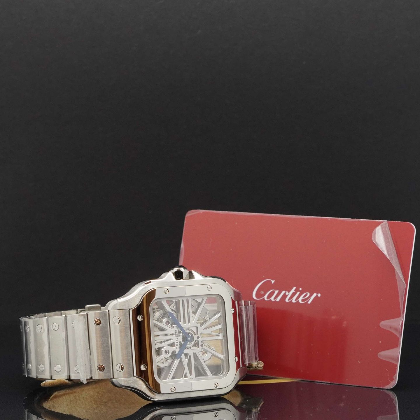 Cartier Santos WHSA0015 (2022) - Transparant wijzerplaat 40mm Staal (3/6)