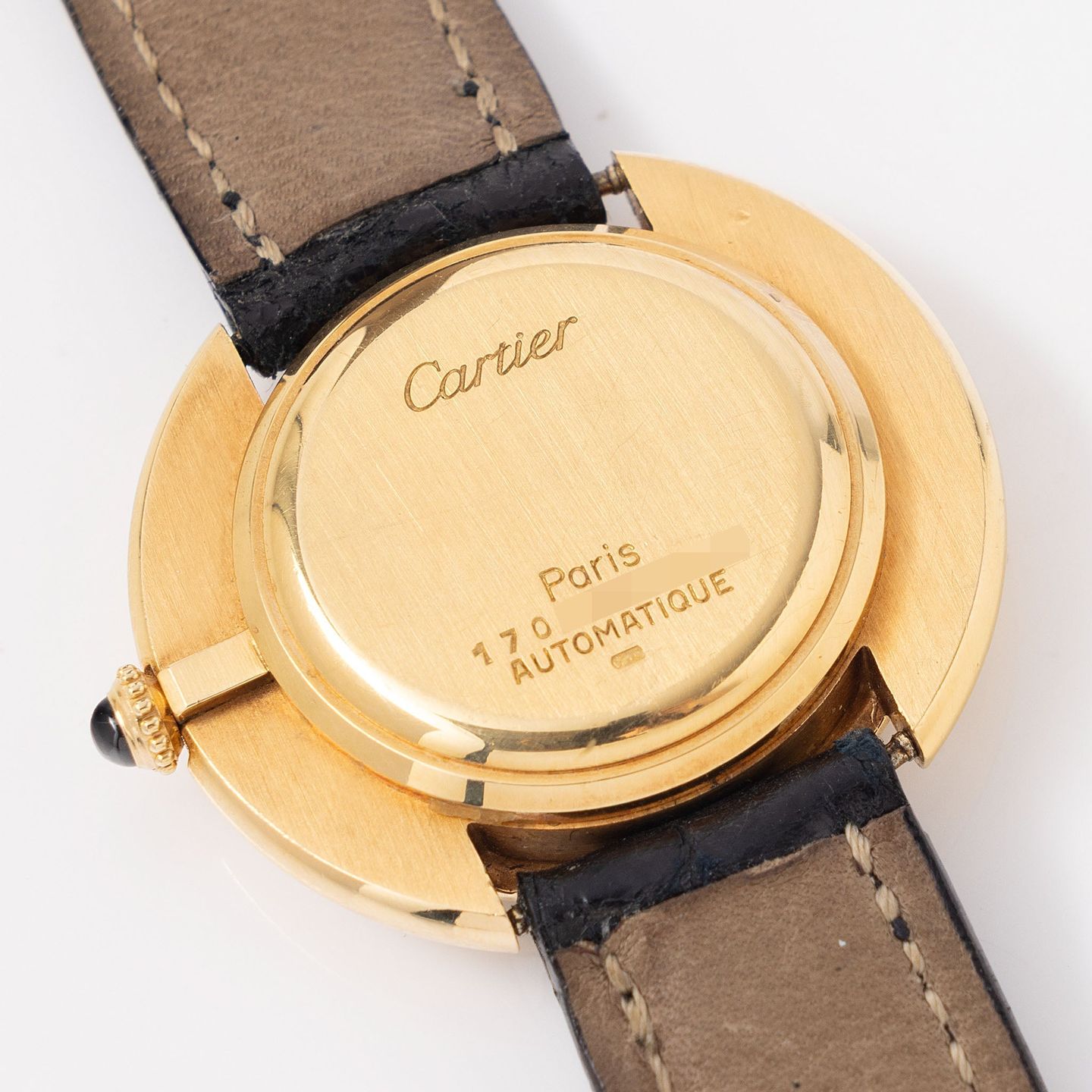 Cartier Vendome 17003 (Onbekend (willekeurig serienummer)) - Wit wijzerplaat 33mm Geelgoud (4/8)