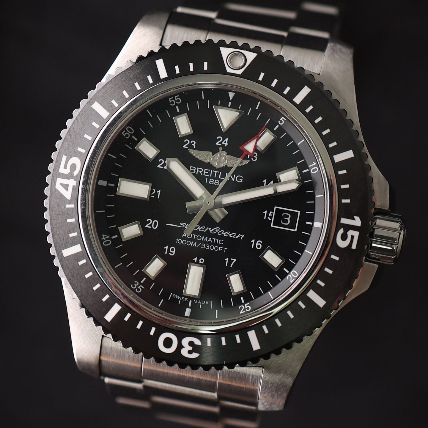 Breitling Superocean 44 Y1739310/BF45 (2017) - Black dial 44 mm Steel case (5/6)