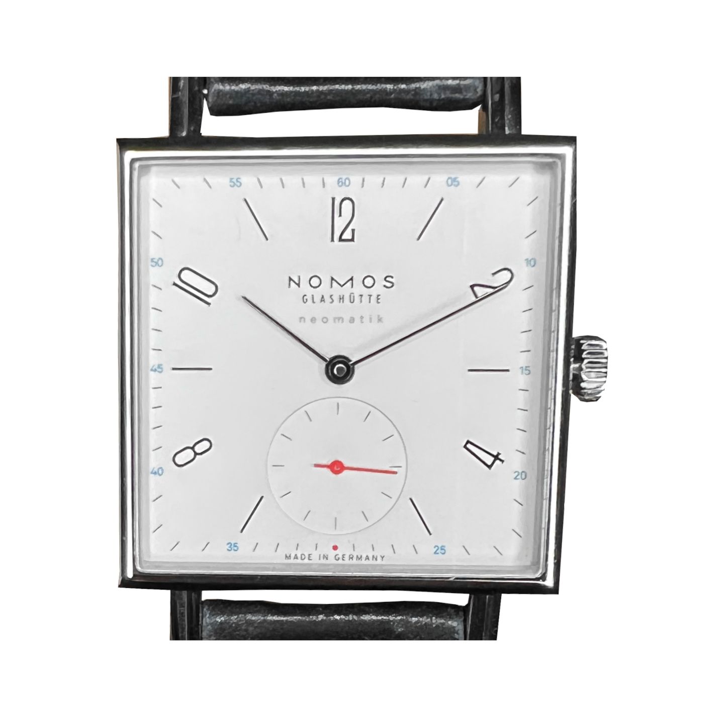 NOMOS Tetra Neomatik 421 (2024) - Wit wijzerplaat 33mm Staal (1/8)