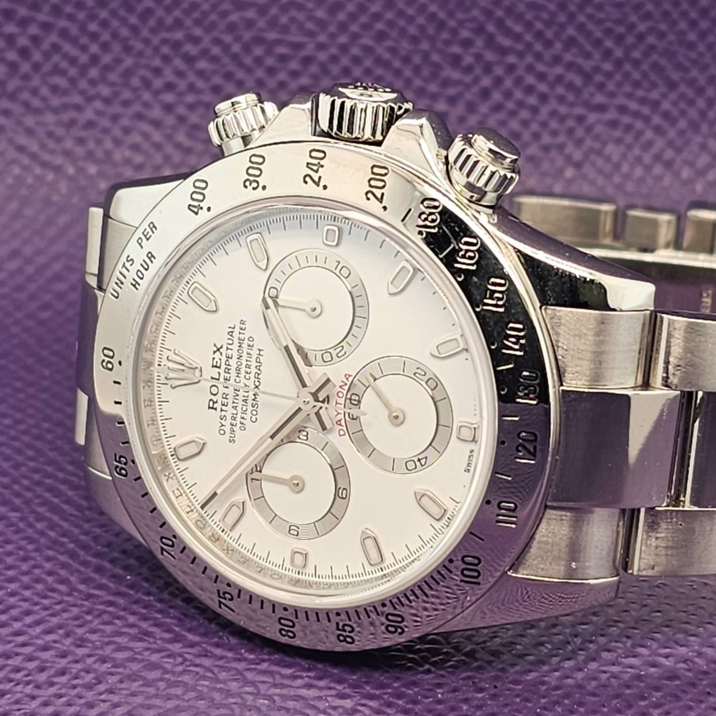 Rolex Daytona 116520 (2007) - White dial 40 mm Steel case (1/5)