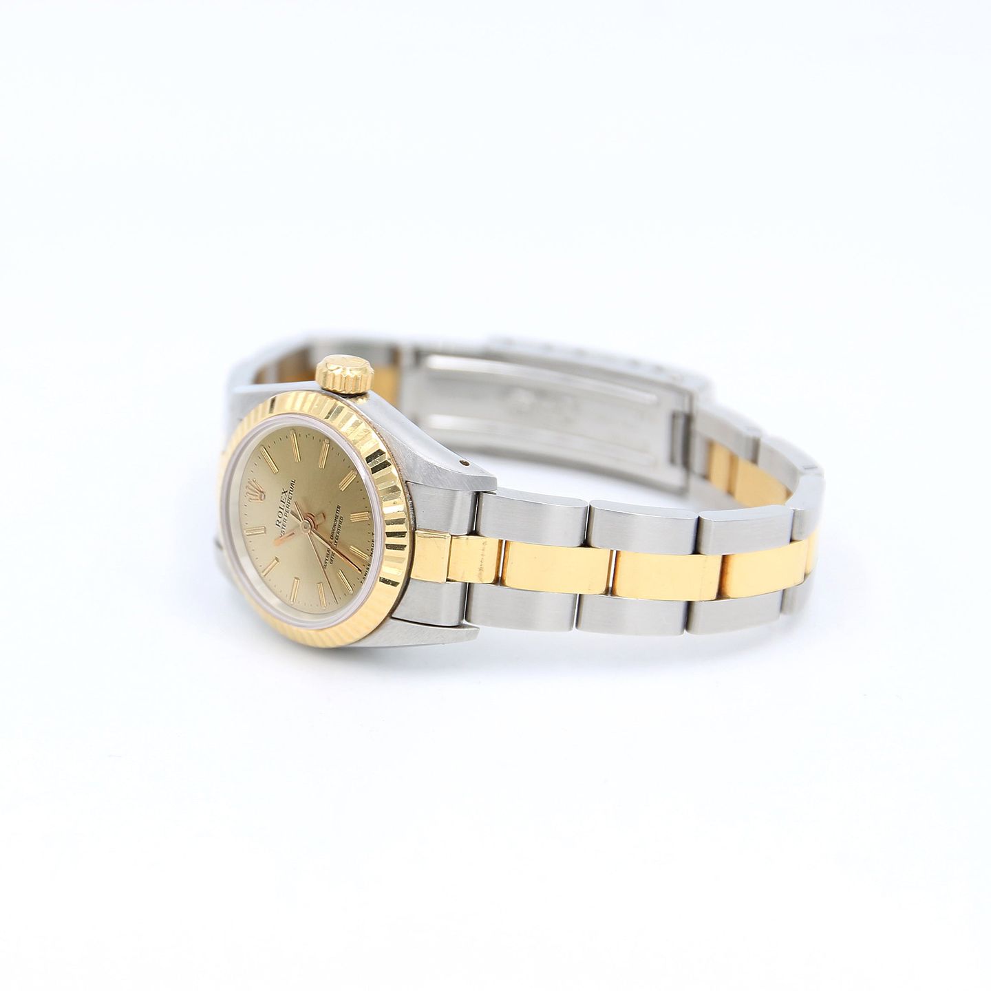 Rolex Oyster Perpetual 67193 (Unknown (random serial)) - 26 mm Gold/Steel case (4/6)