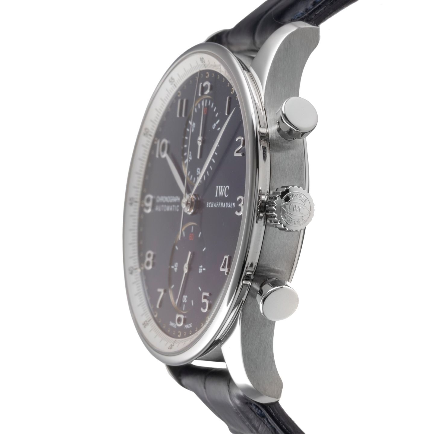 IWC Portuguese Chronograph IW371432 (Unknown (random serial)) - Blue dial 41 mm Steel case (6/8)