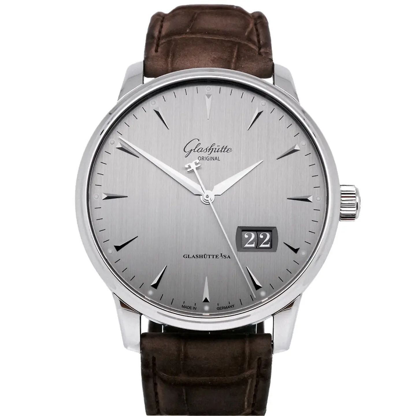 Glashütte Original Senator Excellence 1-36-03-03-02-31 (2020) - Grijs wijzerplaat 40mm Staal (1/8)