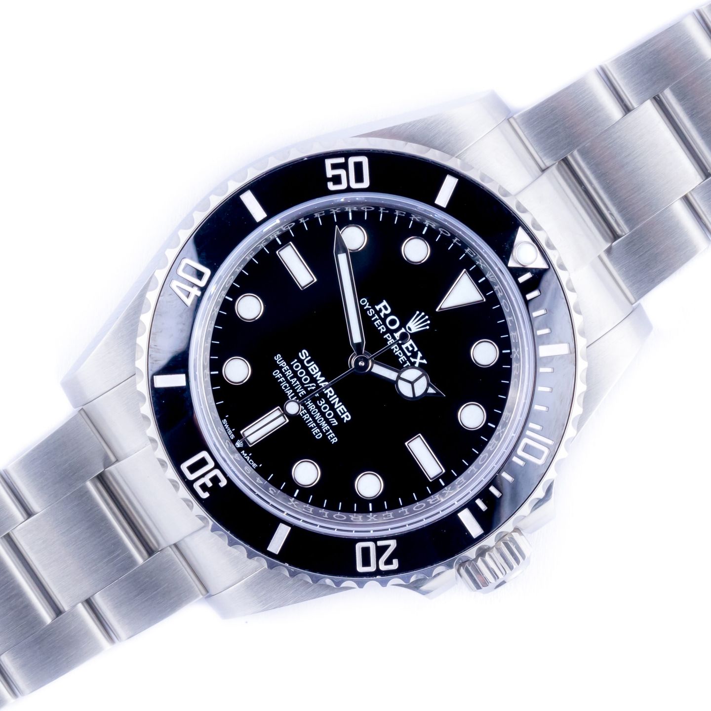 Rolex Submariner No Date 14060M (2022) - Zwart wijzerplaat 40mm Staal (1/8)