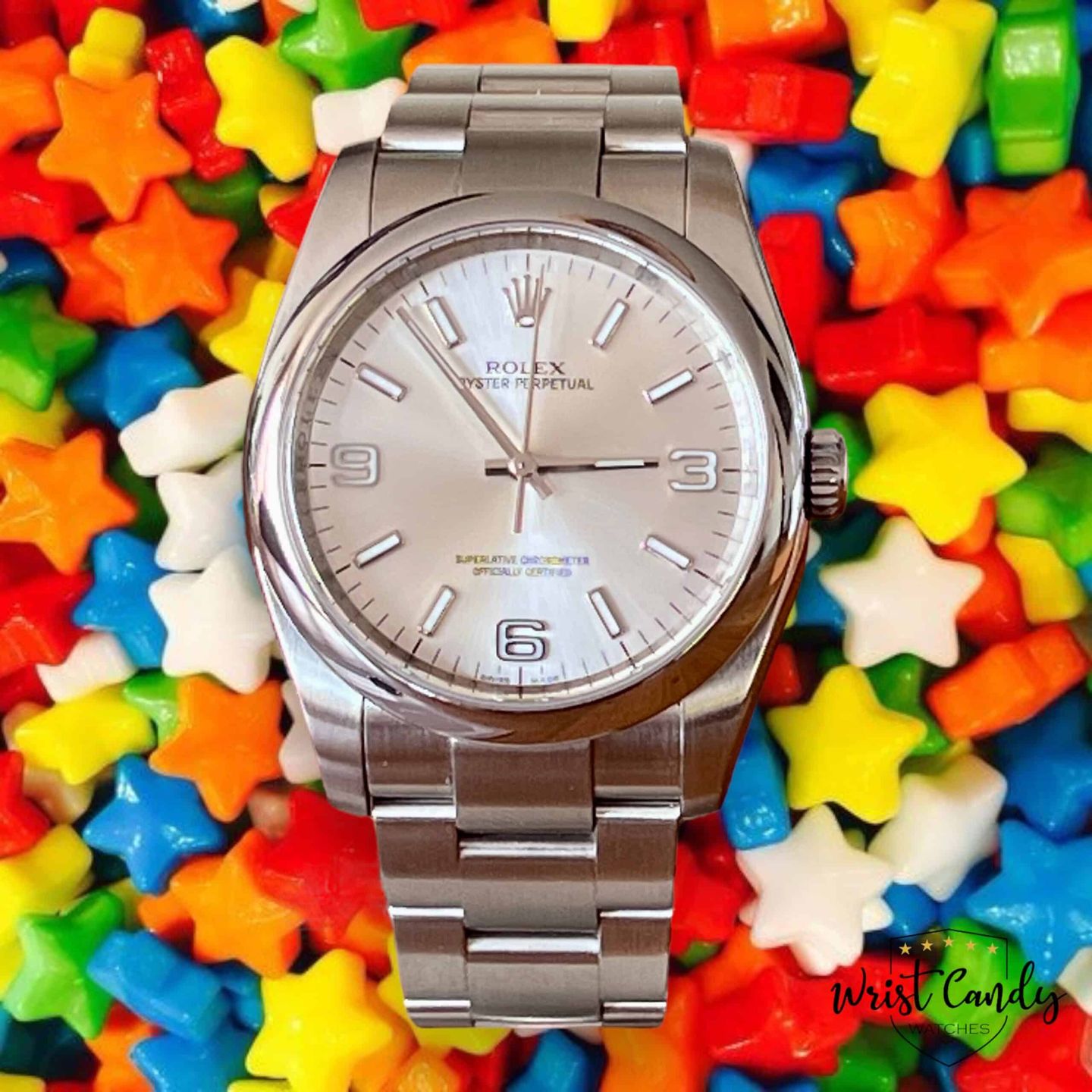 Rolex Oyster Perpetual 36 116000 (2009) - Zilver wijzerplaat 36mm Staal (1/8)