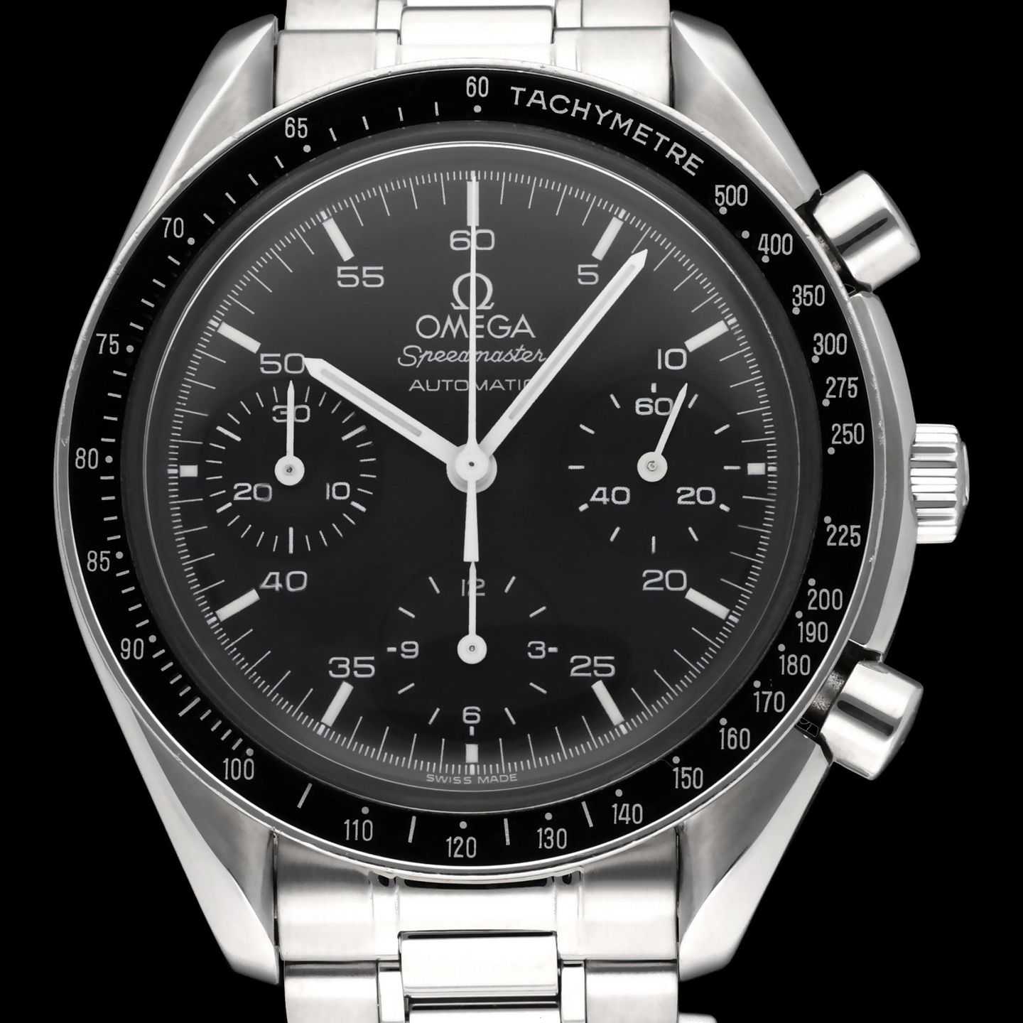 Omega Speedmaster Reduced 3510.50.00 (1998) - Black dial 39 mm Steel case (1/8)