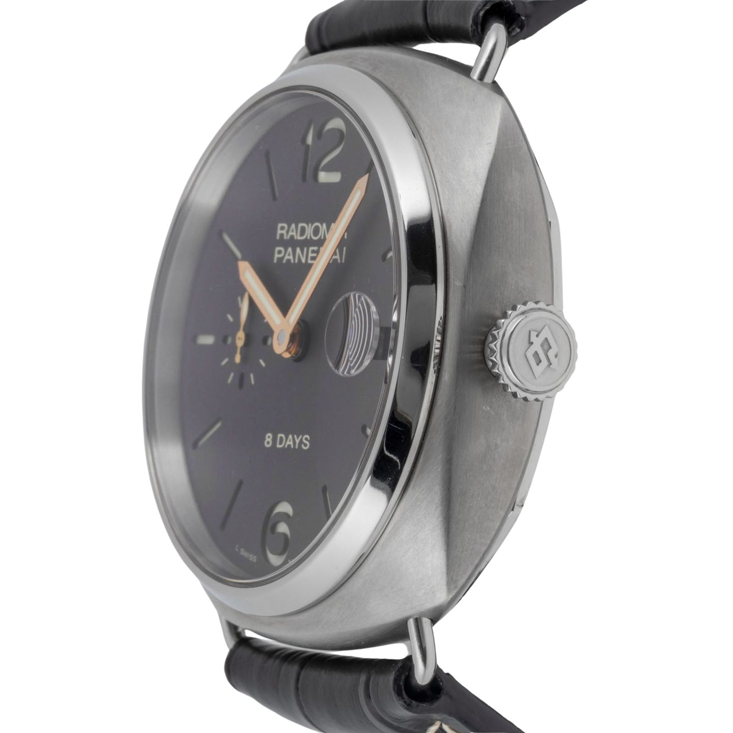 Panerai Radiomir 8 Days PAM00346 (Unknown (random serial)) - Brown dial 45 mm Titanium case (7/8)