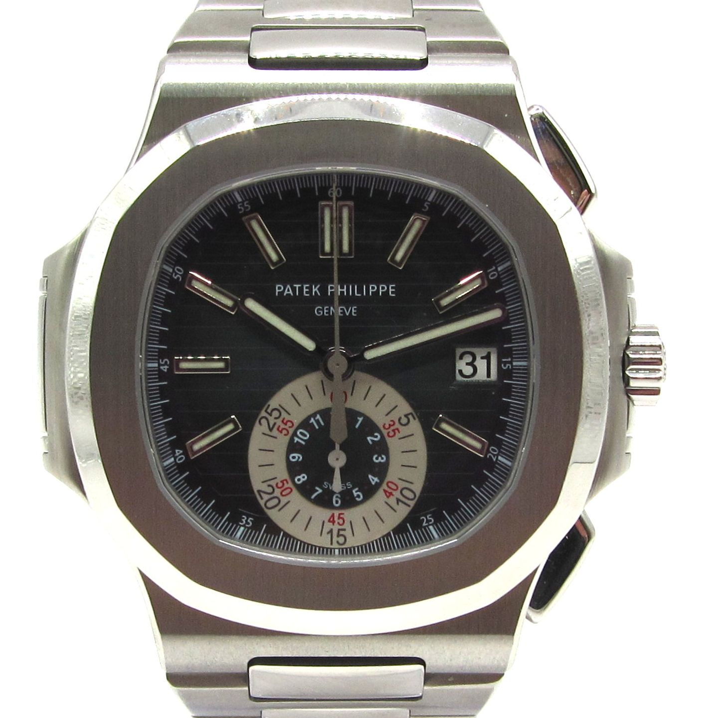 Patek Philippe Nautilus 5980/1A-001 (2008) - Blue dial 41 mm Steel case (1/6)