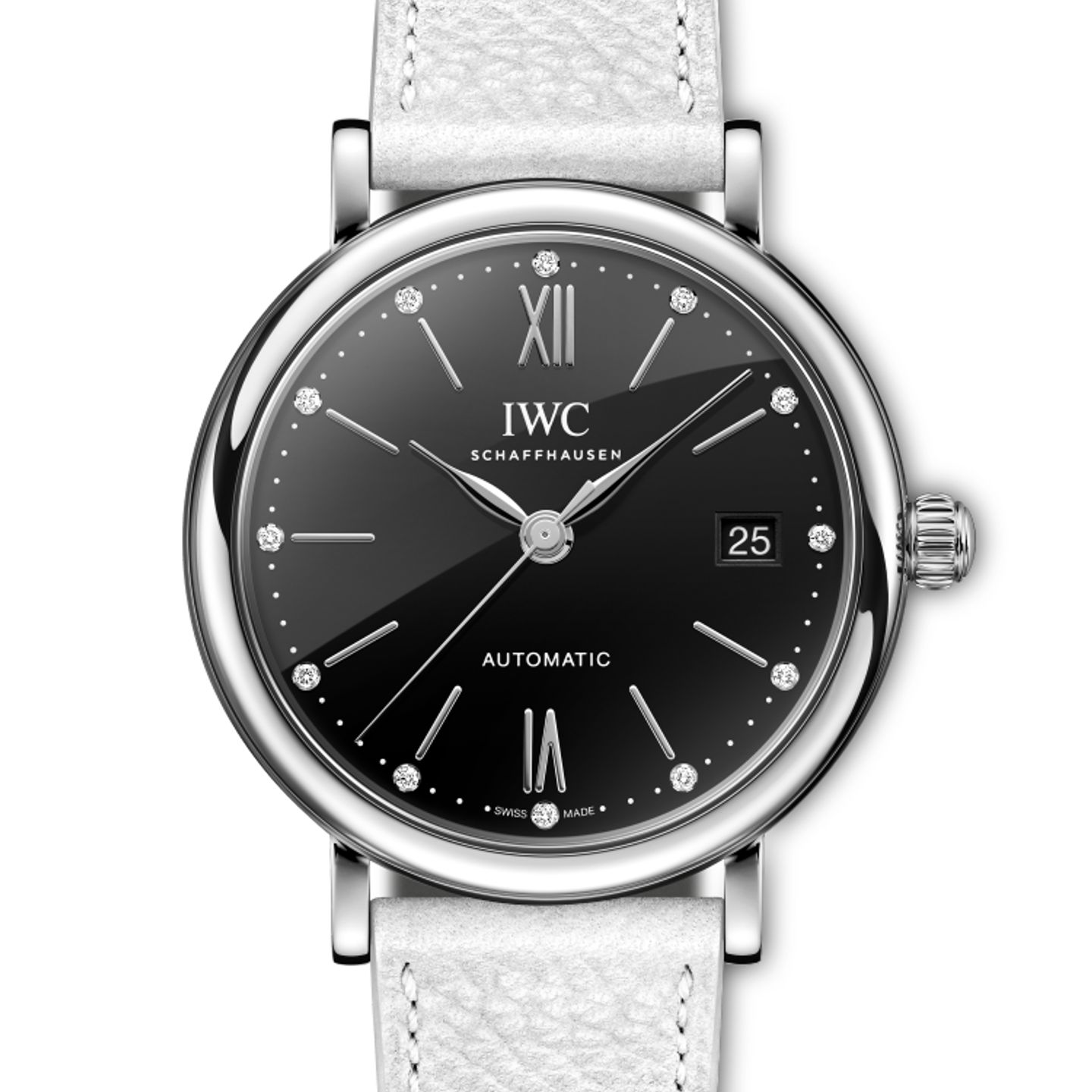 IWC Portofino Automatic IW458611 (2024) - Zwart wijzerplaat 37mm Staal (1/1)