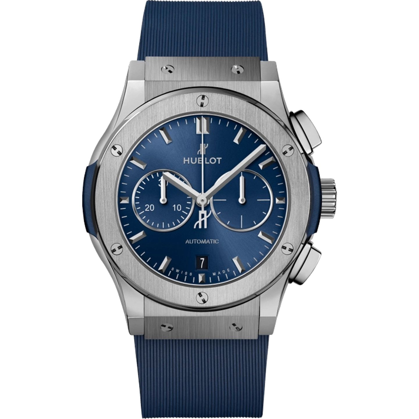 Hublot Classic Fusion Chronograph 541.NX.7170.RX (2025) - Blue dial 42 mm Titanium case (1/1)