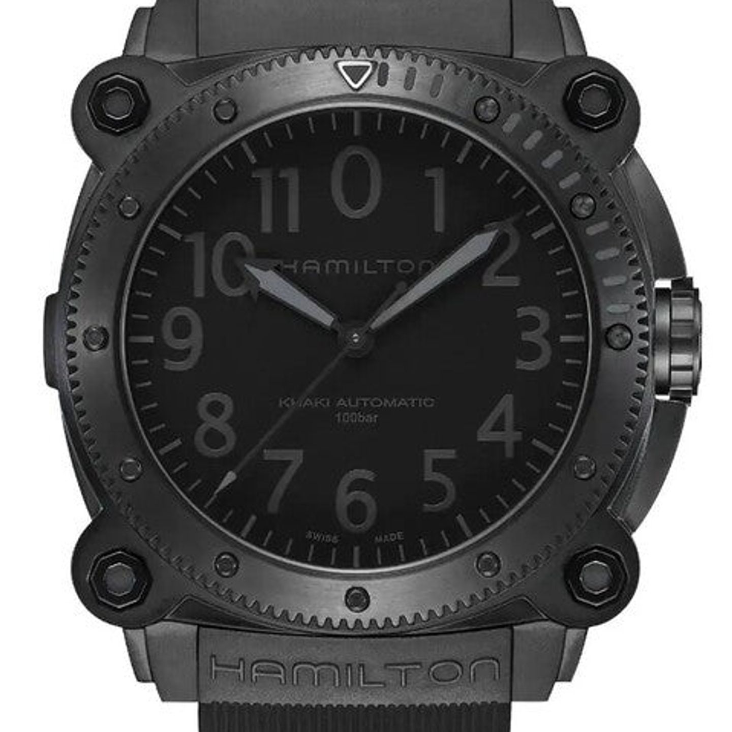Hamilton Khaki Navy H78505330 (2026) - Zwart wijzerplaat 46mm Titanium (1/1)