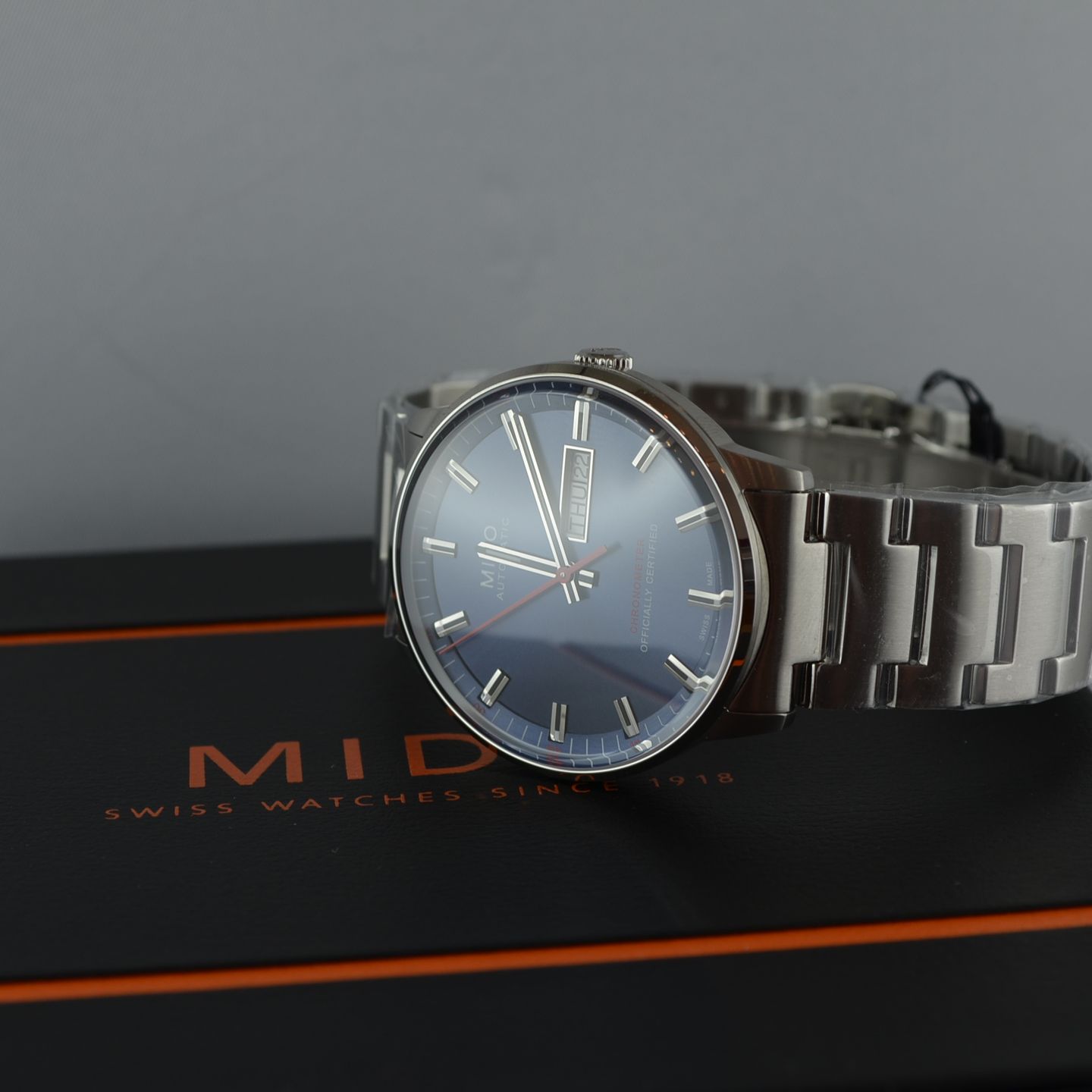 Mido Commander M021.431.11.041.00 (Onbekend (willekeurig serienummer)) - Blauw wijzerplaat 40mm Staal (2/4)