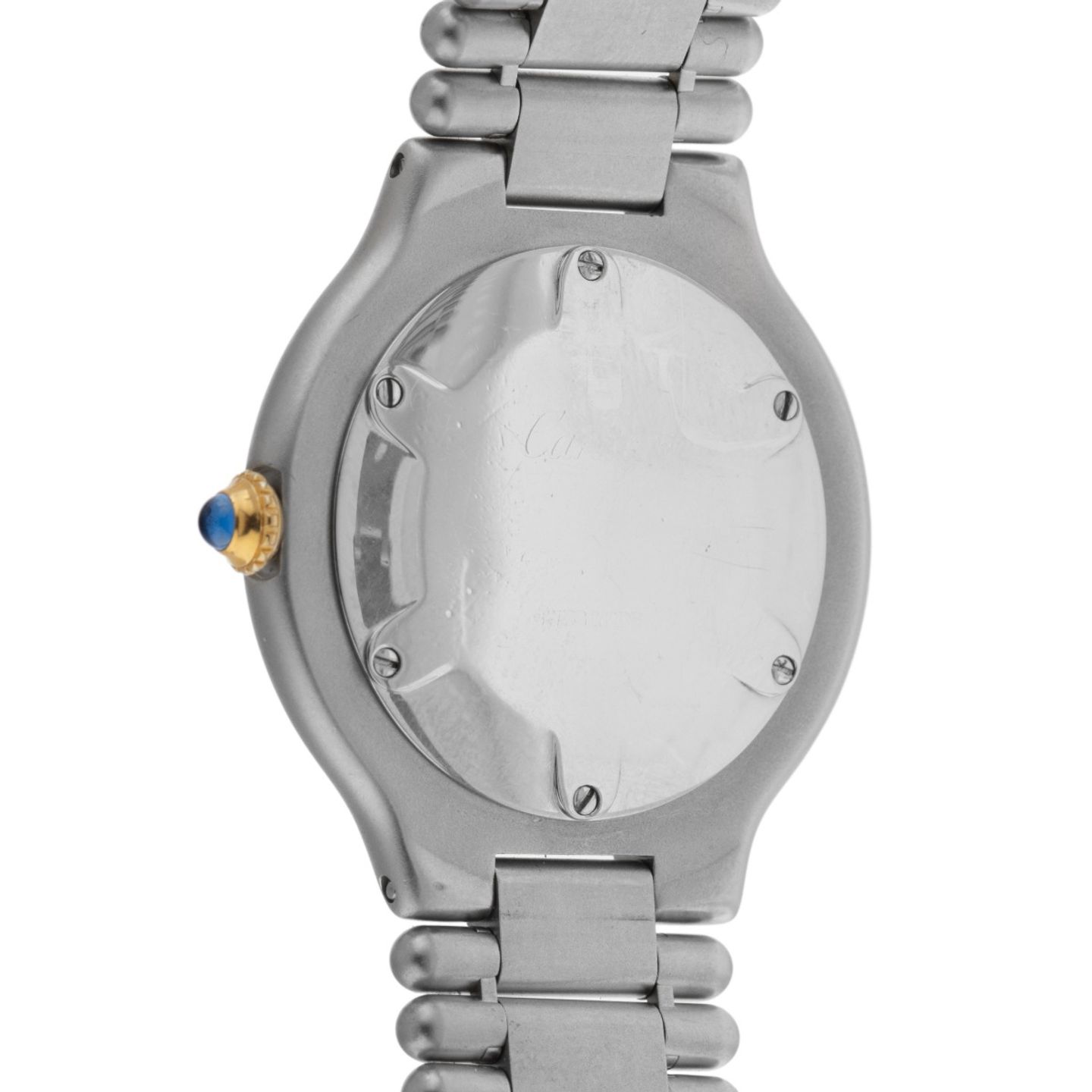 Cartier 21 Must de Cartier 9010 (1992) - Wit wijzerplaat 30mm Goud/Staal (6/8)