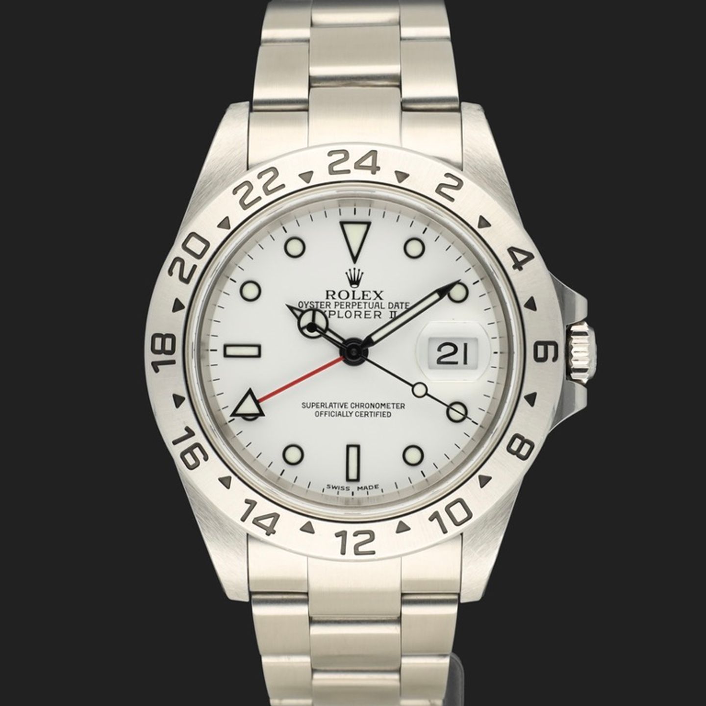 Rolex Explorer II 16570 (2001) - White dial 40 mm Steel case (2/8)