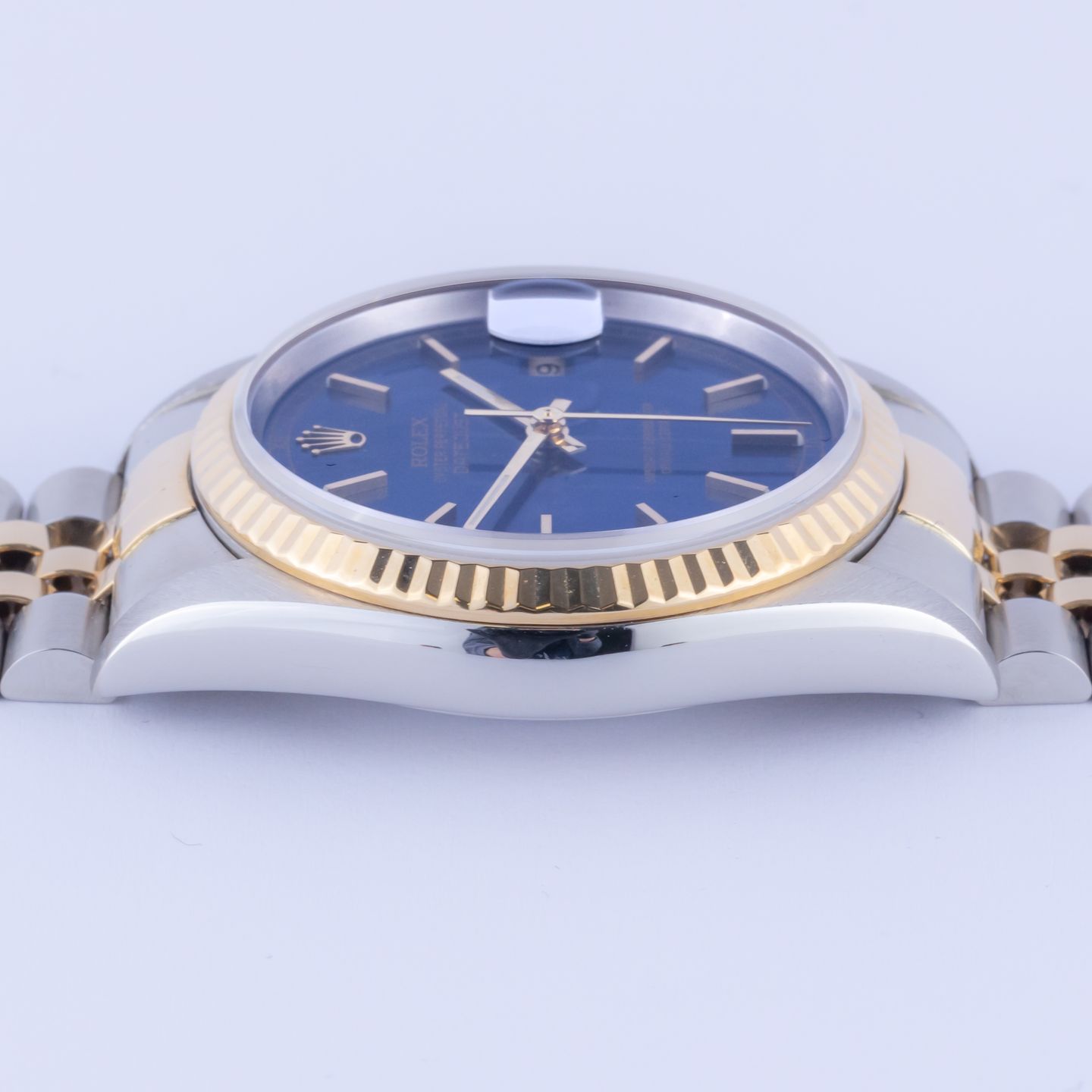 Rolex Datejust 36 16233 (1999) - Blue dial 36 mm Gold/Steel case (5/8)