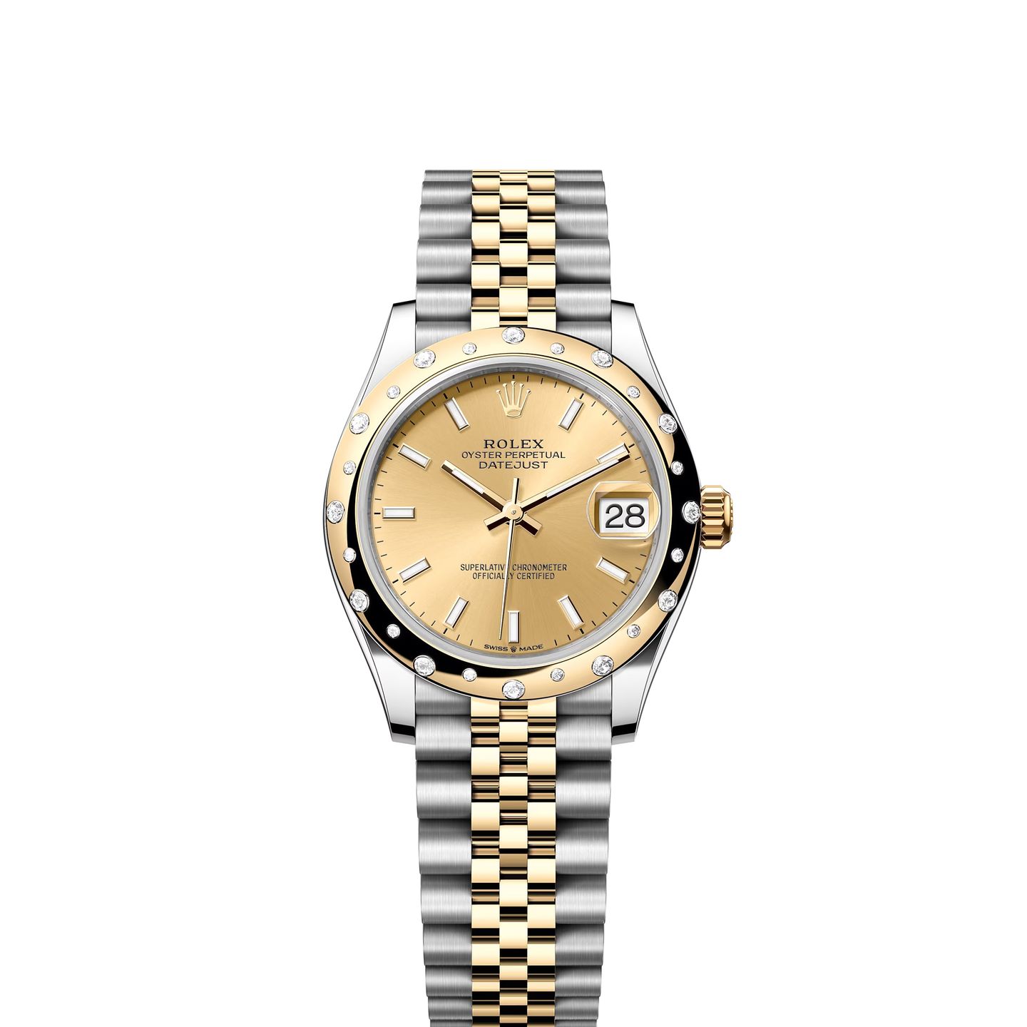 Rolex Datejust 31 278343RBR (2024) - Champagne wijzerplaat 31mm Staal (1/1)