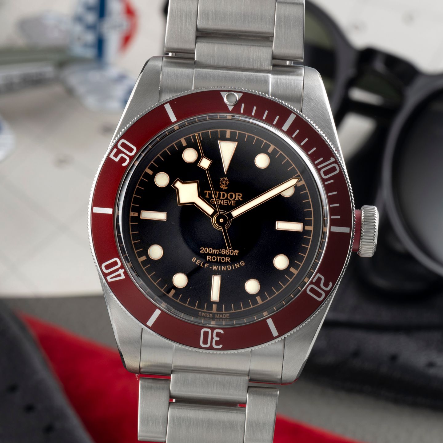 Tudor Black Bay 79220R (Onbekend (willekeurig serienummer)) - Zwart wijzerplaat 41mm Staal (3/8)