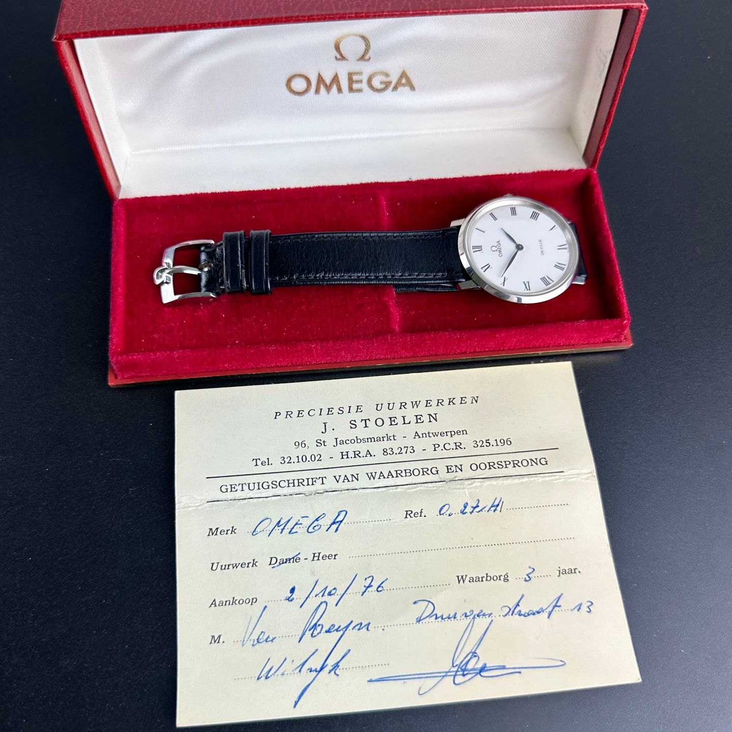 Omega De Ville 111.0107 (1973) - White dial 33 mm Steel case (3/8)