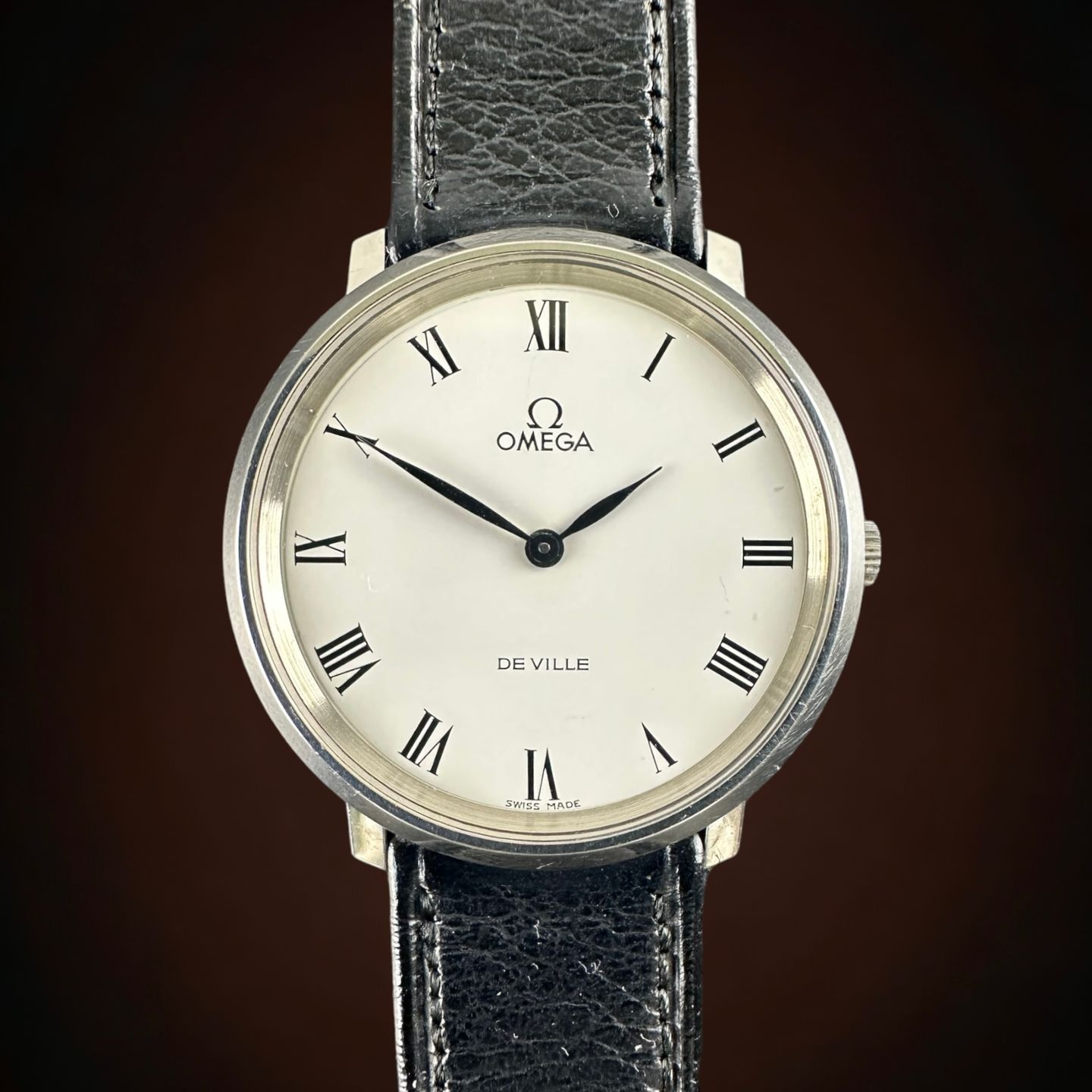 Omega De Ville 111.0107 (1973) - White dial 33 mm Steel case (1/8)