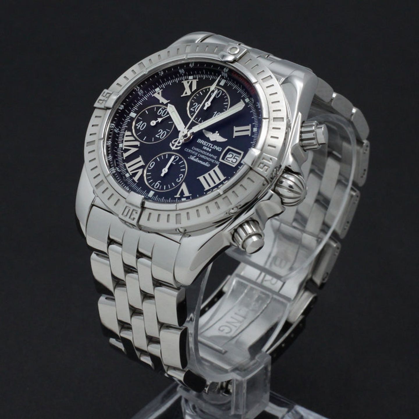 Breitling Crosswind Racing A13355 (2010) - Zwart wijzerplaat 43mm Staal (5/7)