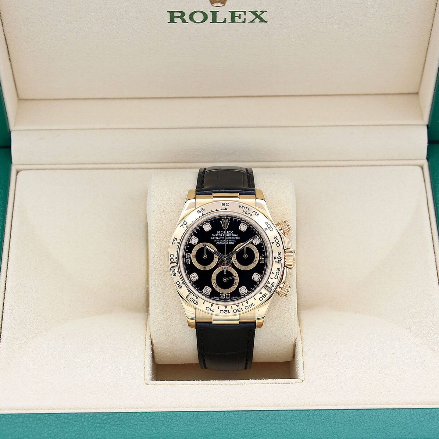 Rolex Daytona 116518 (Onbekend (willekeurig serienummer)) - Zwart wijzerplaat 40mm Geelgoud (3/8)