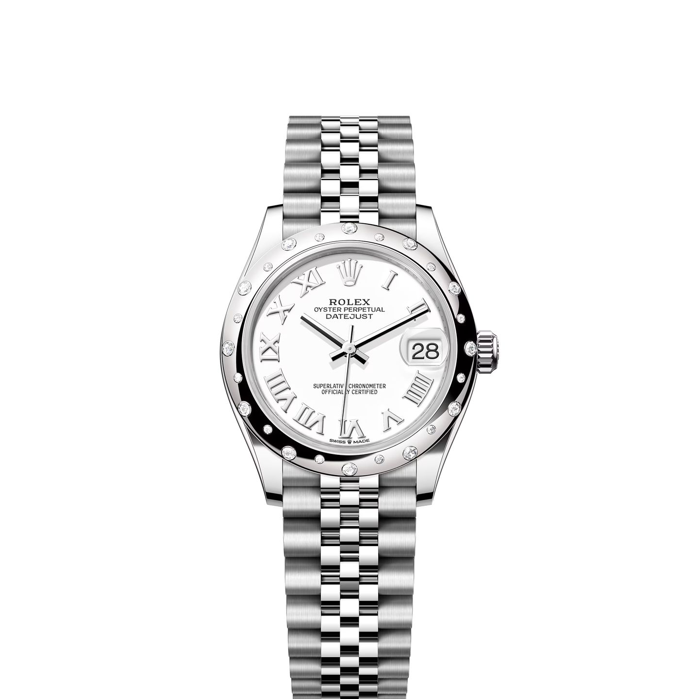 Rolex Datejust 31 278344RBR (2024) - Wit wijzerplaat 31mm Staal (1/1)